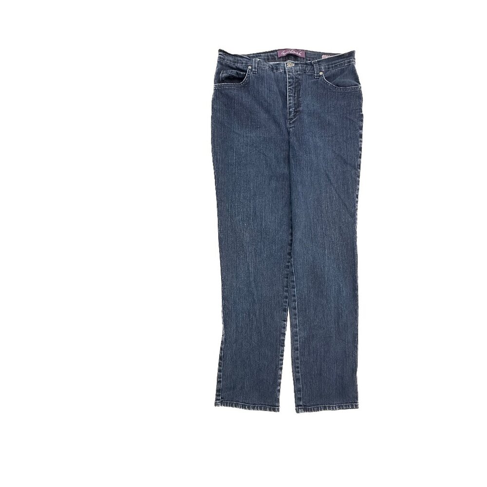 Gloria Vanderbilt Amanda Jeans Womens 12‎ Dark Wash Blue Straight Leg High Rise